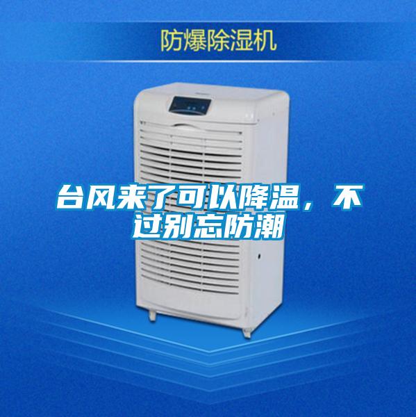 臺風來了可以降溫，不過別忘防潮