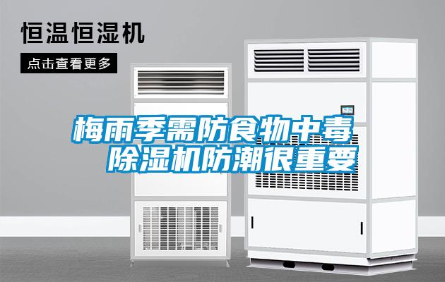 梅雨季需防食物中毒 除濕機防潮很重要