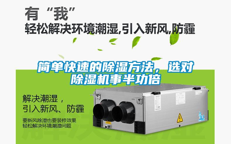 簡單快速的除濕方法，選對除濕機事半功倍