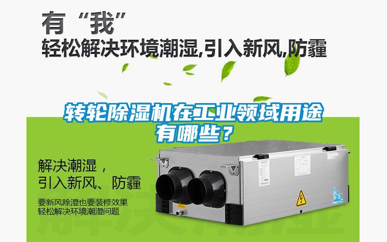 轉輪除濕機在工業領域用途有哪些？