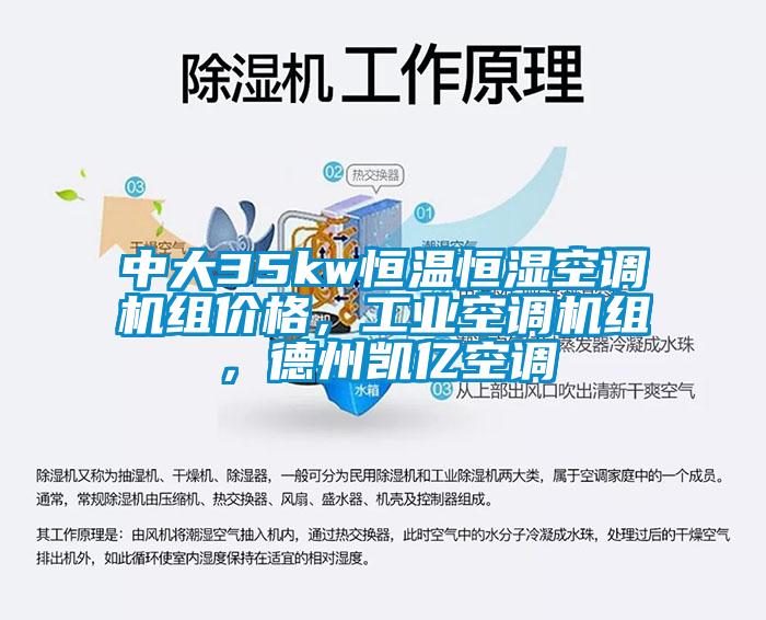 中大35kw恒溫恒濕空調機組價格，工業空調機組，德州凱億空調