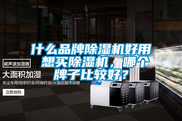 什么品牌除濕機好用 想買除濕機，哪個牌子比較好？