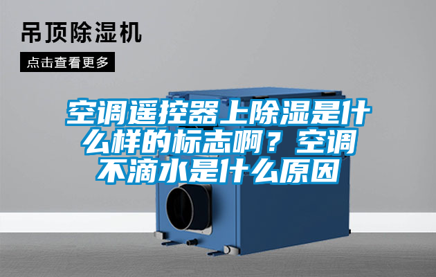 空調(diào)遙控器上除濕是什么樣的標(biāo)志啊？空調(diào)不滴水是什么原因