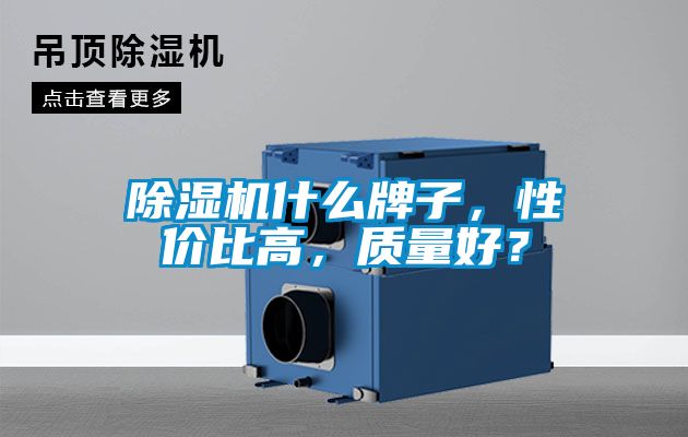 除濕機什么牌子，性價比高，質量好？